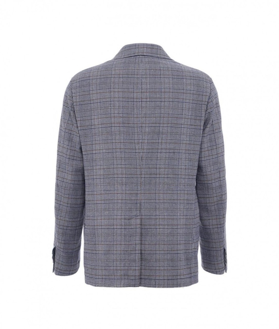 T Jacket Blazer In Glencheck Blau Clearance