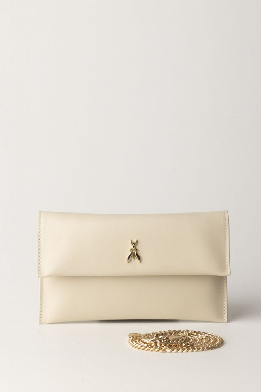 Patrizia Pepe Borsa Pochette Con Logo Fly Off White Best