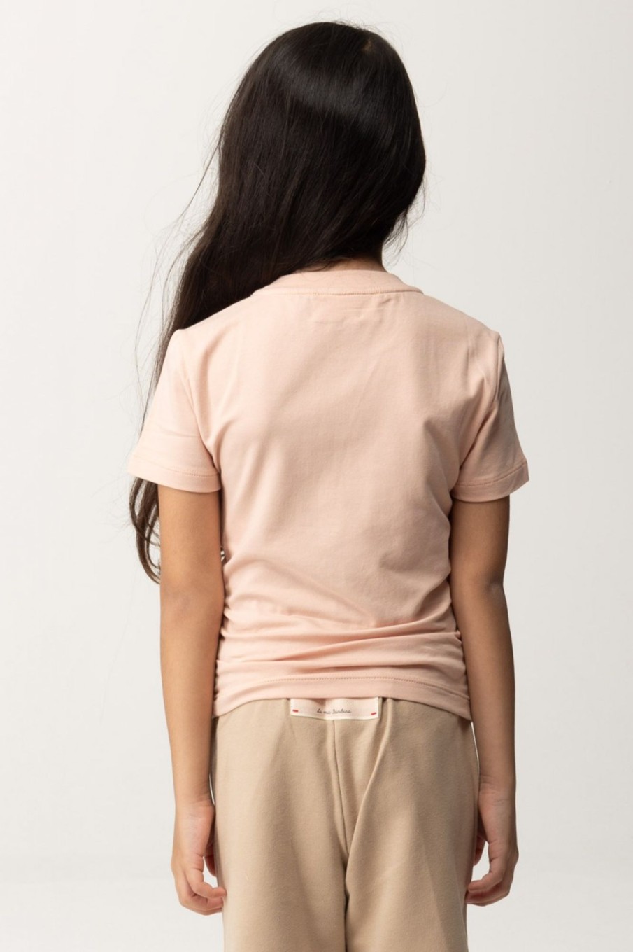 ELISABETTA FRANCHI BAMBINA T-Shirt Con Taschino Desert Roses Pink Label Wholesale