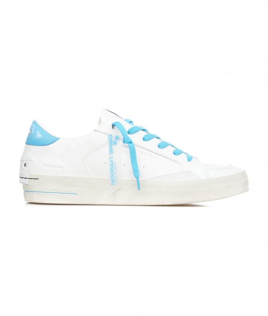 Crime London Sneakers Skate Deluxe Bianco Wholesale