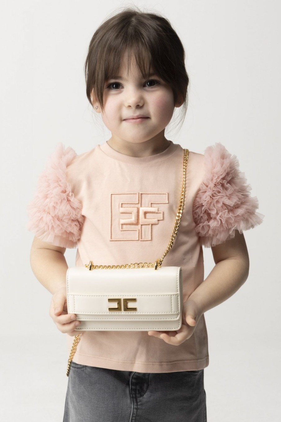 ELISABETTA FRANCHI BAMBINA Borsa Portacellulare A Tracolla Butter Best