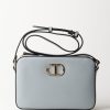 Twin-Set Camera Bag Con Logo Oval T Blue Tear Clearance