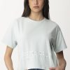 Elisabetta Franchi T-Shirt Con Logo E Charms Acqua Hot