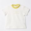 ELISABETTA FRANCHI BAMBINA T-Shirt Con Colletto A Contrasto E Logo Cedar/Ivory Online