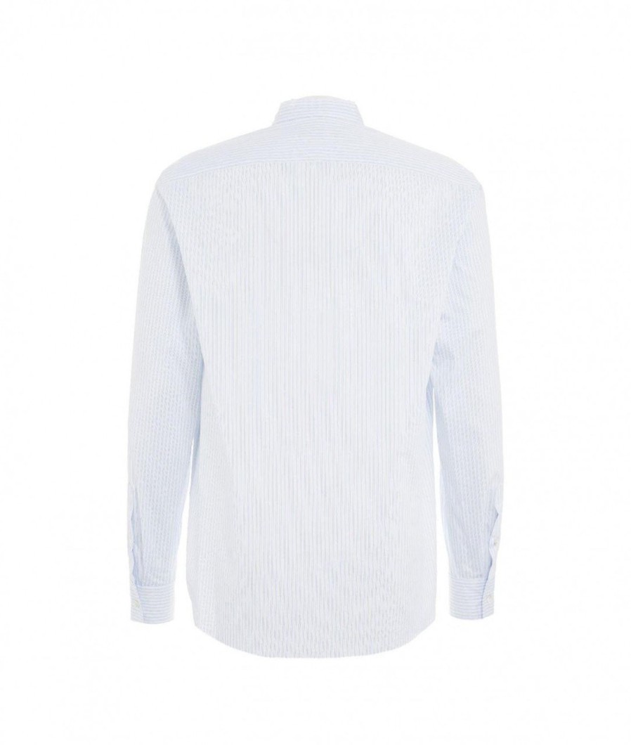 Grifoni Camicia A Righe Azzurro Online