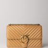 Pinko Love One Classic Bag Tempesta Sabbia-Antique Gold New