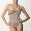 Me Fui Monokini Con Accessorio Al Seno Brown Wholesale