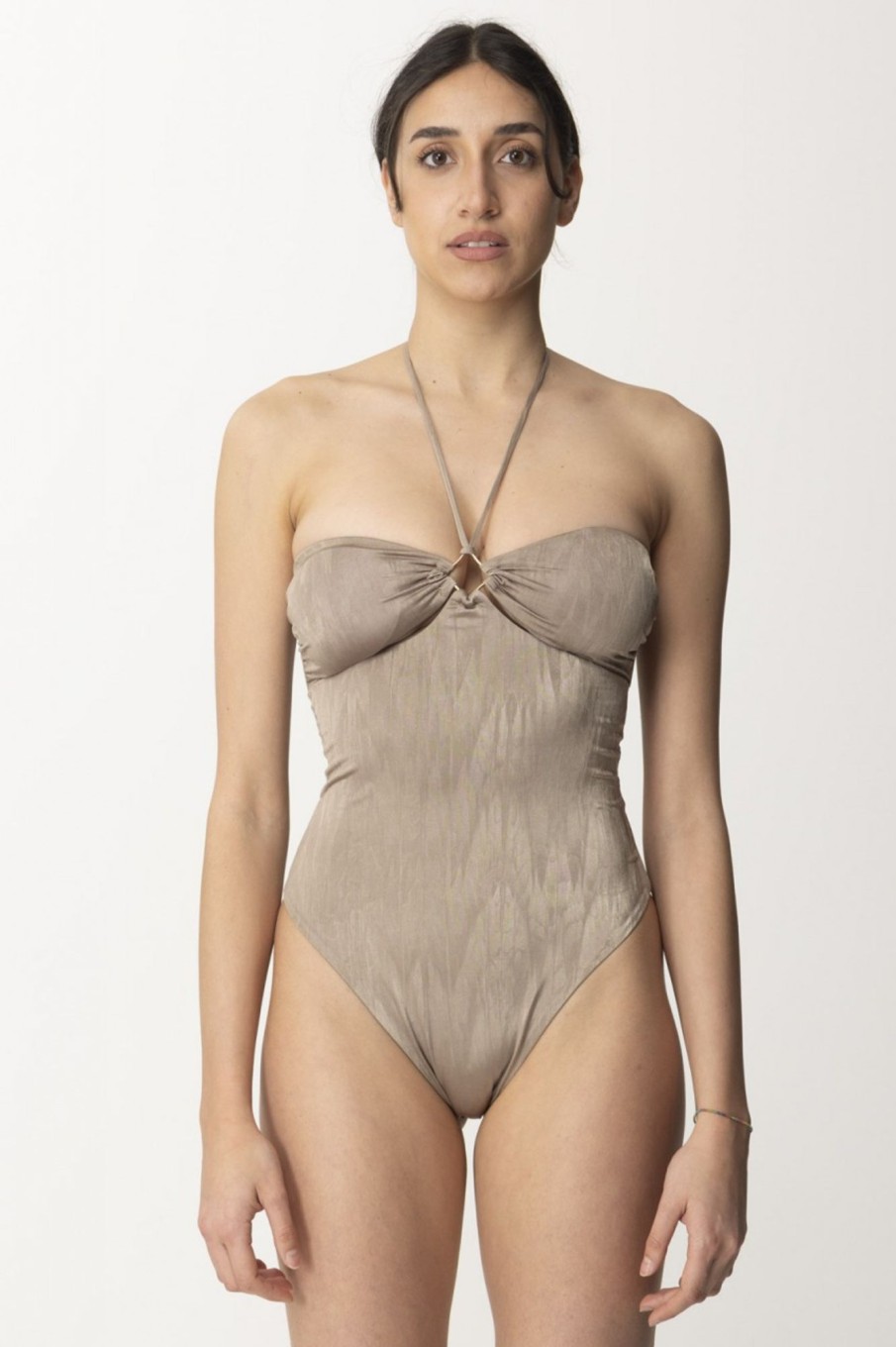 Me Fui Monokini Con Accessorio Al Seno Brown Wholesale