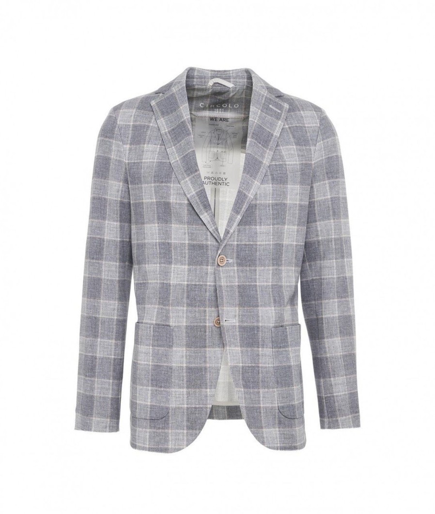 Circolo 1901 Blazer Glencheck Grigio Hot