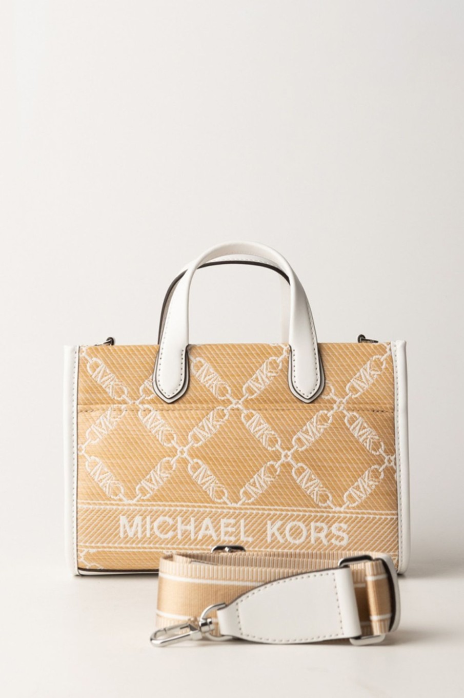 Michael Kors Borsa Tote Gigi Piccola Nat/Opticwht New