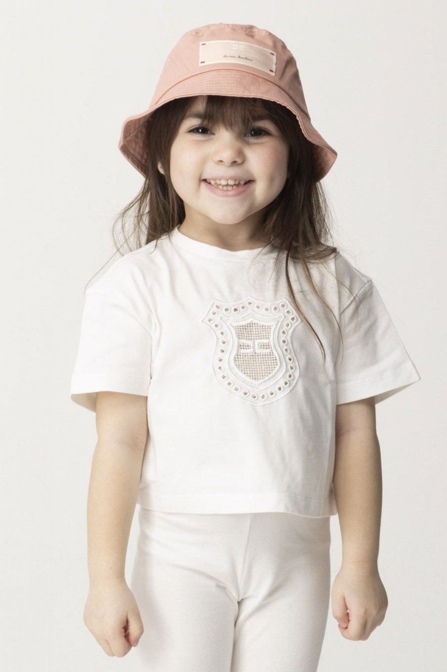 ELISABETTA FRANCHI BAMBINA Cappello Alla Pescatora Con Etichetta Logata Desert Roses Wholesale