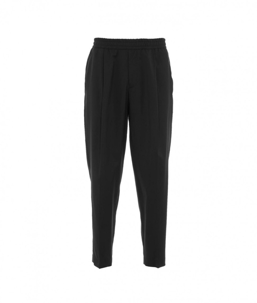 Briglia Joggers In Lana Vergine Nero Online