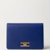 Elisabetta Franchi Borsa A Tracolla Con Logo Girello Dorato Blue Indaco Best