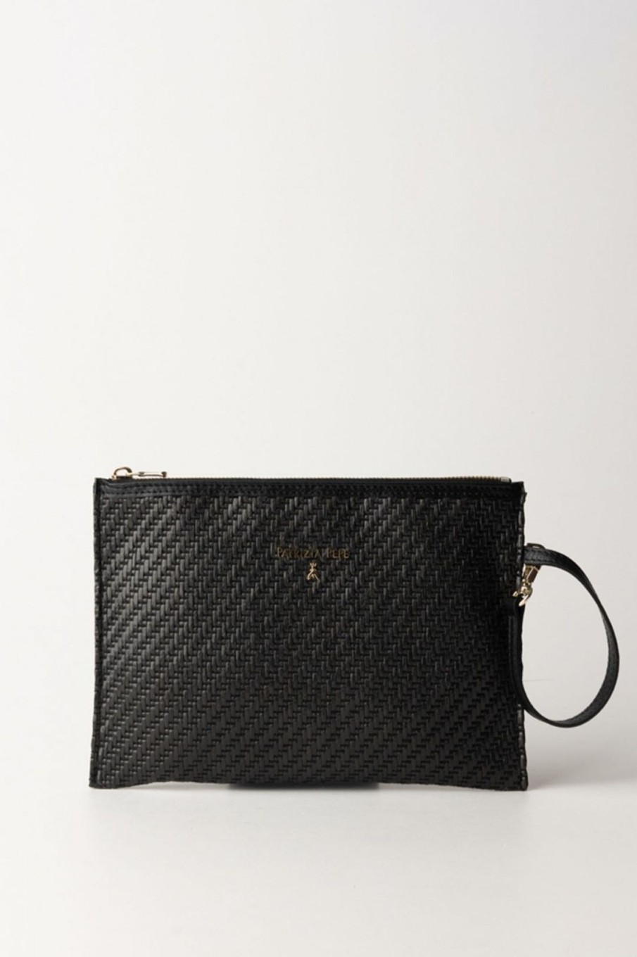 Patrizia Pepe Pochette In Paglia Black/Black New