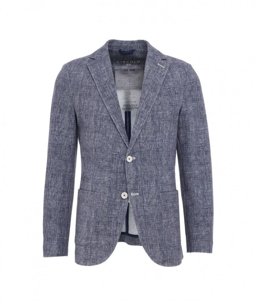 Circolo 1901 Blazer In Piquet Blu New