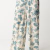 Aniye By Pantaloni Maddy Con Stampa Floreale Blu Hawaii Online