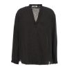 Grifoni Camicia In Lino Nero Online