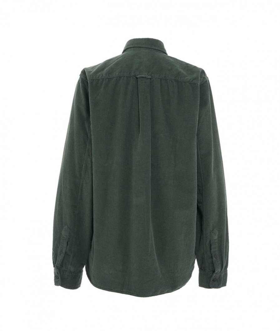 Gender Camicia In Velluto A Coste Verde Clearance