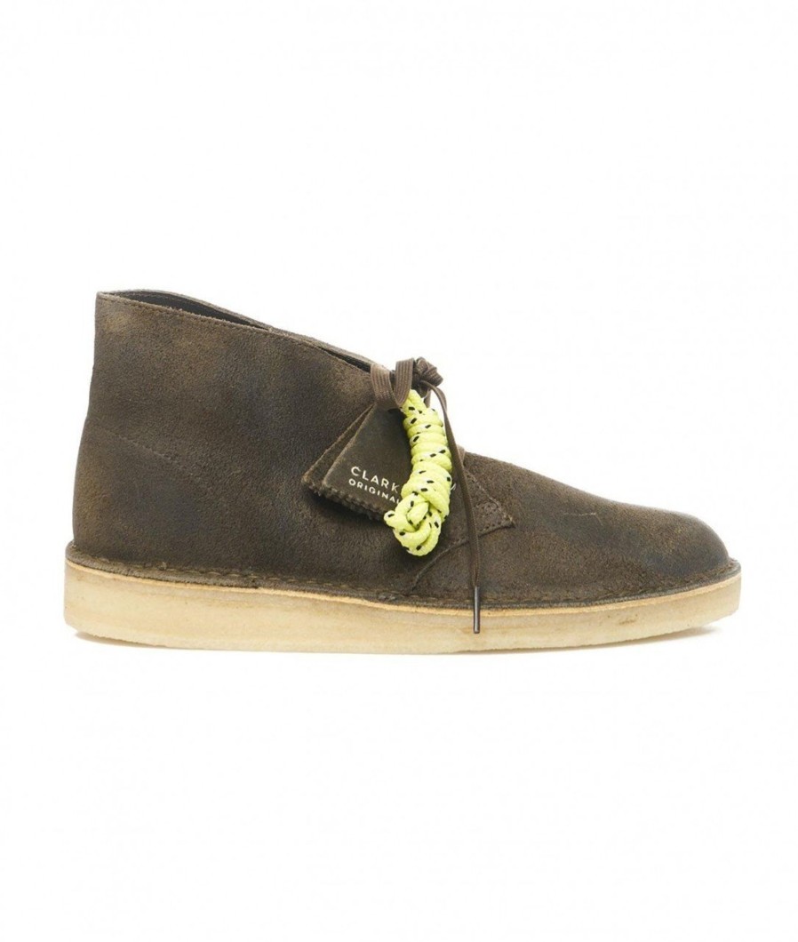 CLARKS Scarpe Desert Coal Oliva Hot