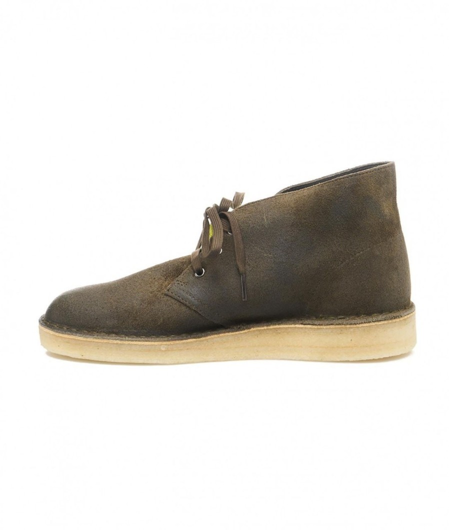 CLARKS Scarpe Desert Coal Oliva Hot