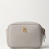 Elisabetta Franchi Camera Bag Con Logo Oro Perla Wholesale