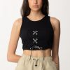 Karl Lagerfeld Top Bustier Con Lacci Black Online