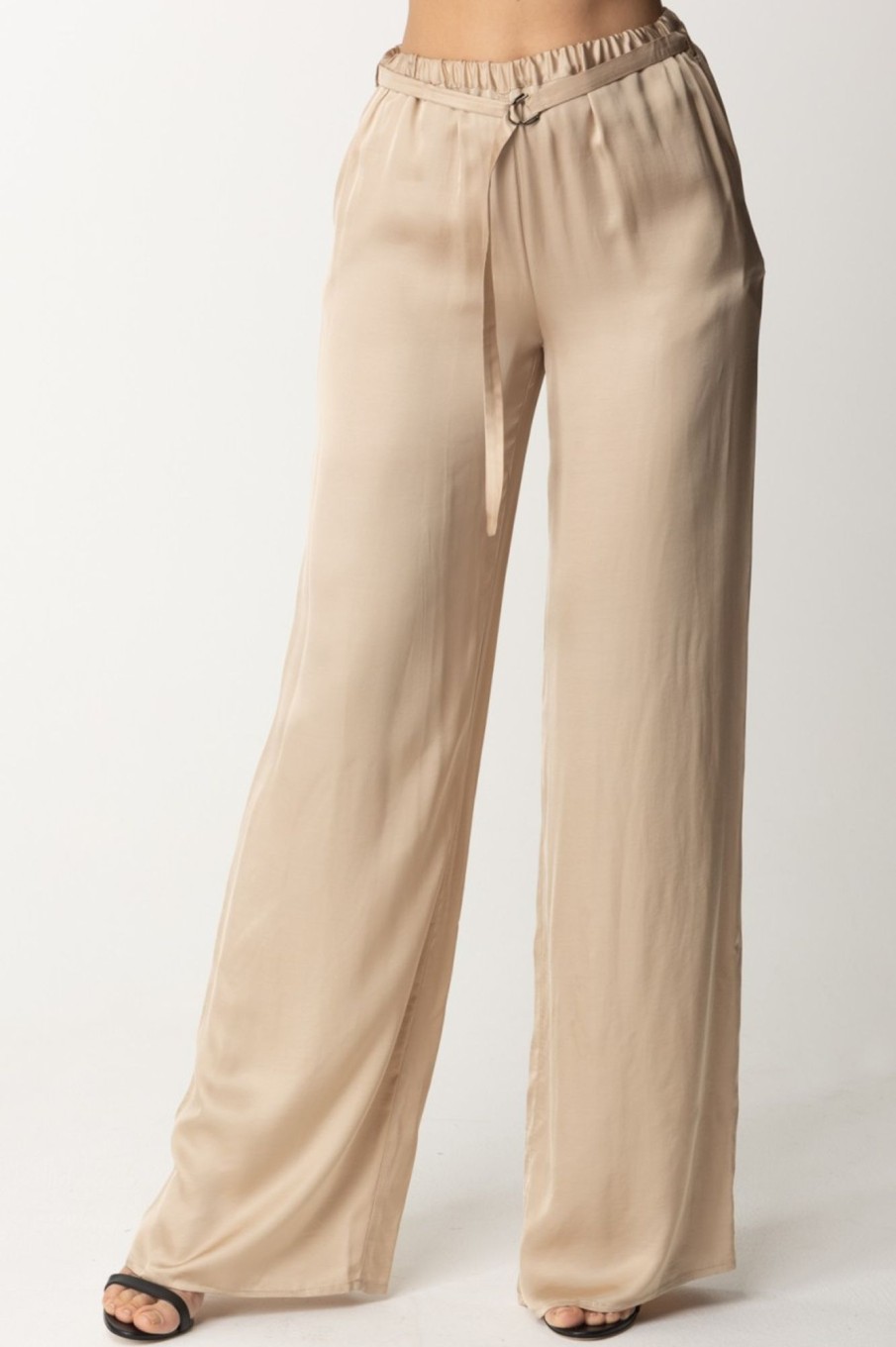 Aniye By Pantaloni Over In Raso Fluido Marys Calce Online