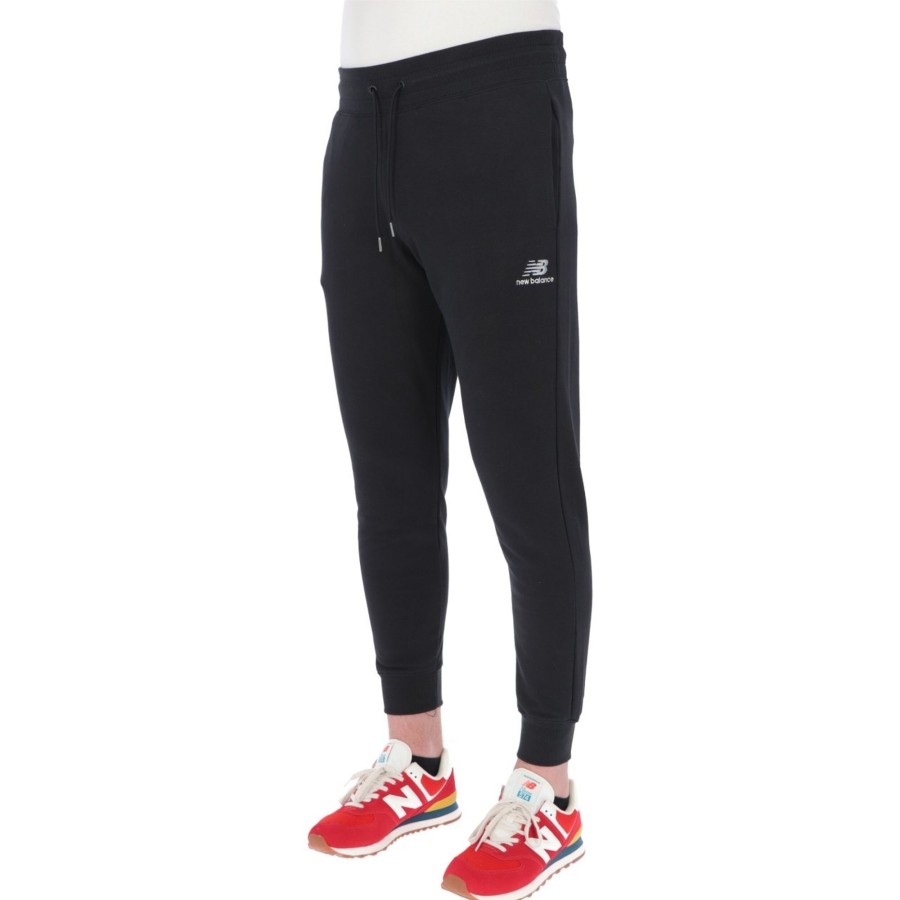 New Balance Pantalone New Balance Uomo Cotone Bk Black New