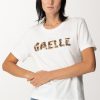 Gaelle Paris T-Shirt Con Logo Ricamato Offwhite Wholesale