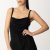 Patrizia Pepe Maglia A Body Con Arricciature Nero Best