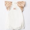 ELISABETTA FRANCHI BAMBINA Tutina Con Maniche A Volant Logate St Nude-Burro/Ivory Hot