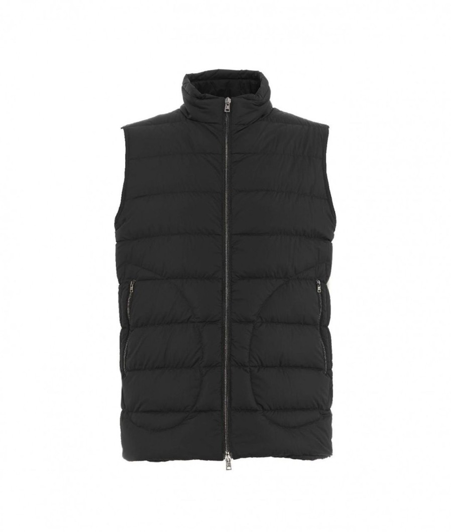 Herno Gilet In Piuma Nero Hot