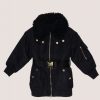 ELISABETTA FRANCHI BAMBINA Parka Con Cintura Logata Nero Hot