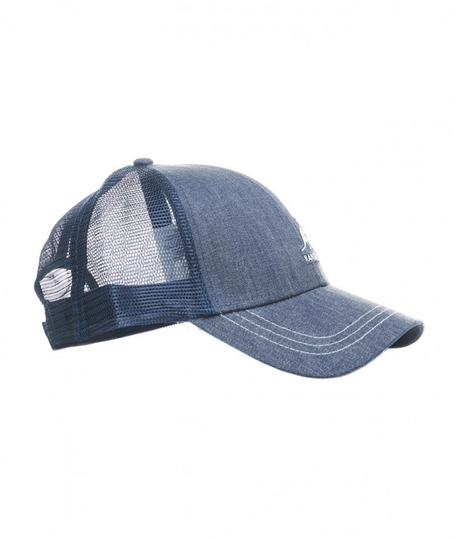 Kangol Baseball Cap Distressed Blu Clearance