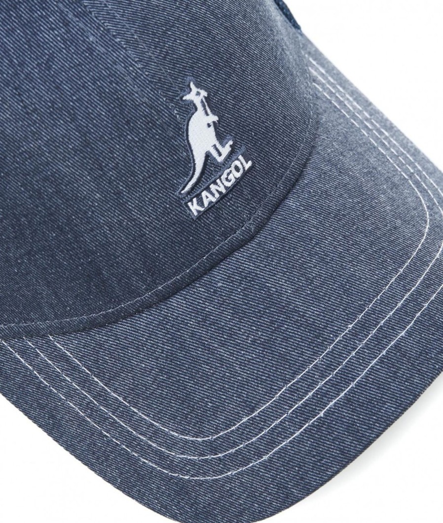 Kangol Baseball Cap Distressed Blu Clearance