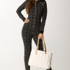 Elisabetta Franchi Tuta Skinny Con Stampa Nero/Oro Best