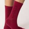 Gaelle Paris Calzini In Cotone Bordeaux Online