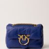 Pinko Love Mini Puff Bag Bluette Clematide-Antique Gold Clearance