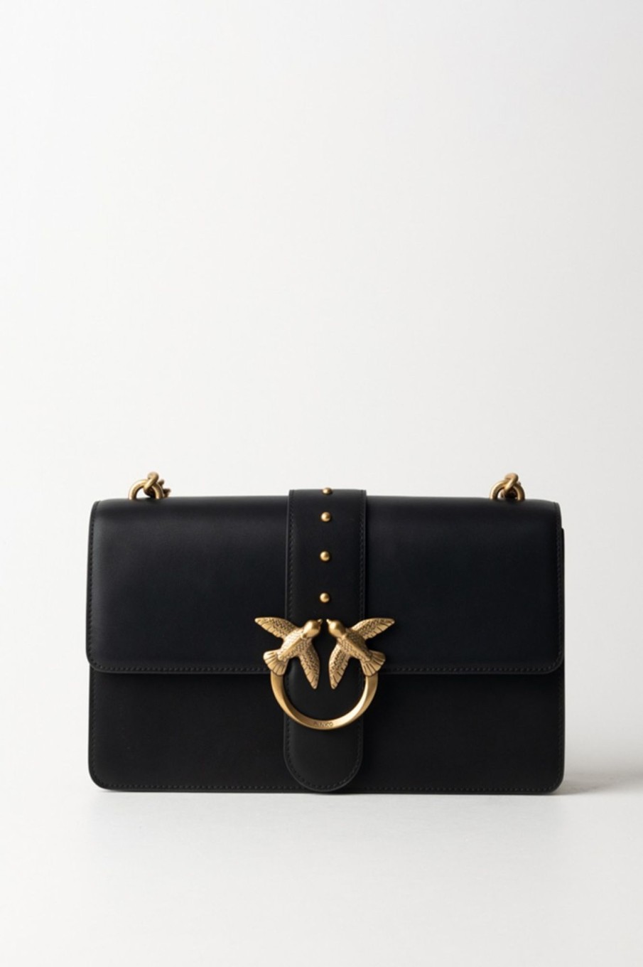 Pinko Love Bag Classic Nero-Antique Gold Hot