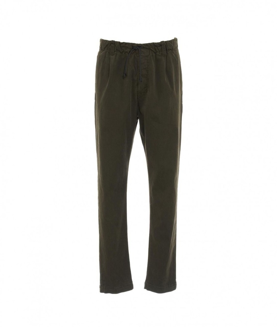 Transit Pantalone Looe Fit Verde Curo Verde Scuro Best