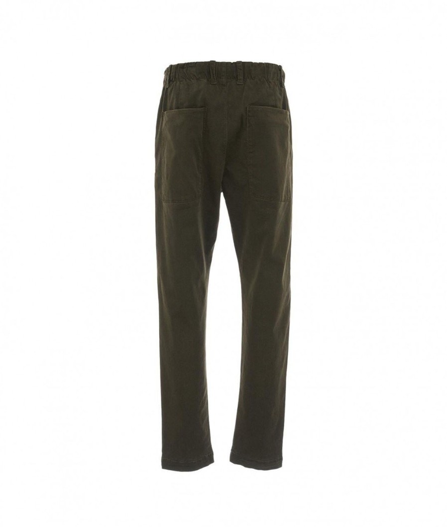 Transit Pantalone Looe Fit Verde Curo Verde Scuro Best