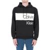 Calvin Klein Jeans Felpa Calvin Klein Uoo Institutional Blocking Hoodie Beh Ck Black New