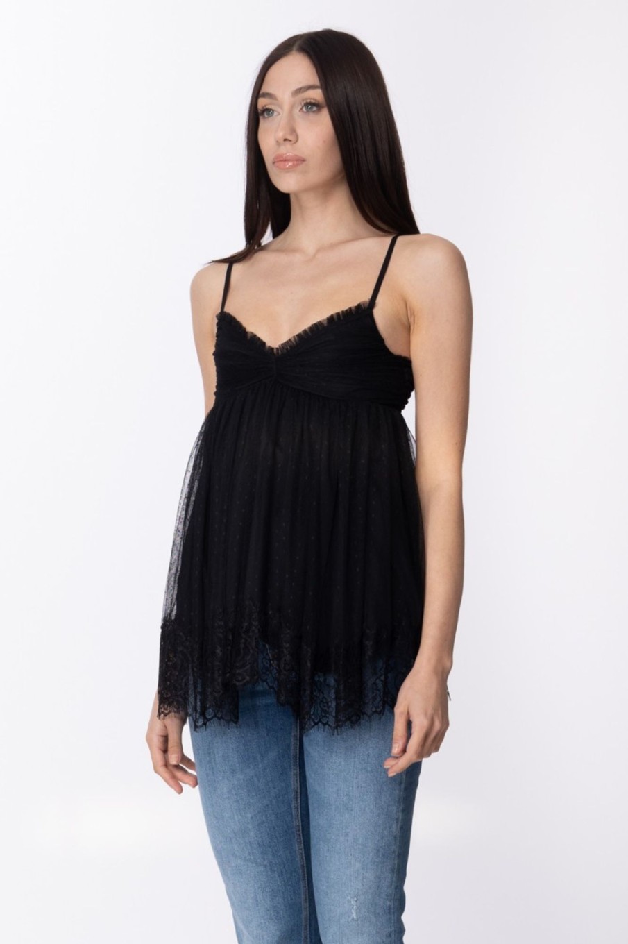 Aniye By Top Brit In Tulle Black Clearance