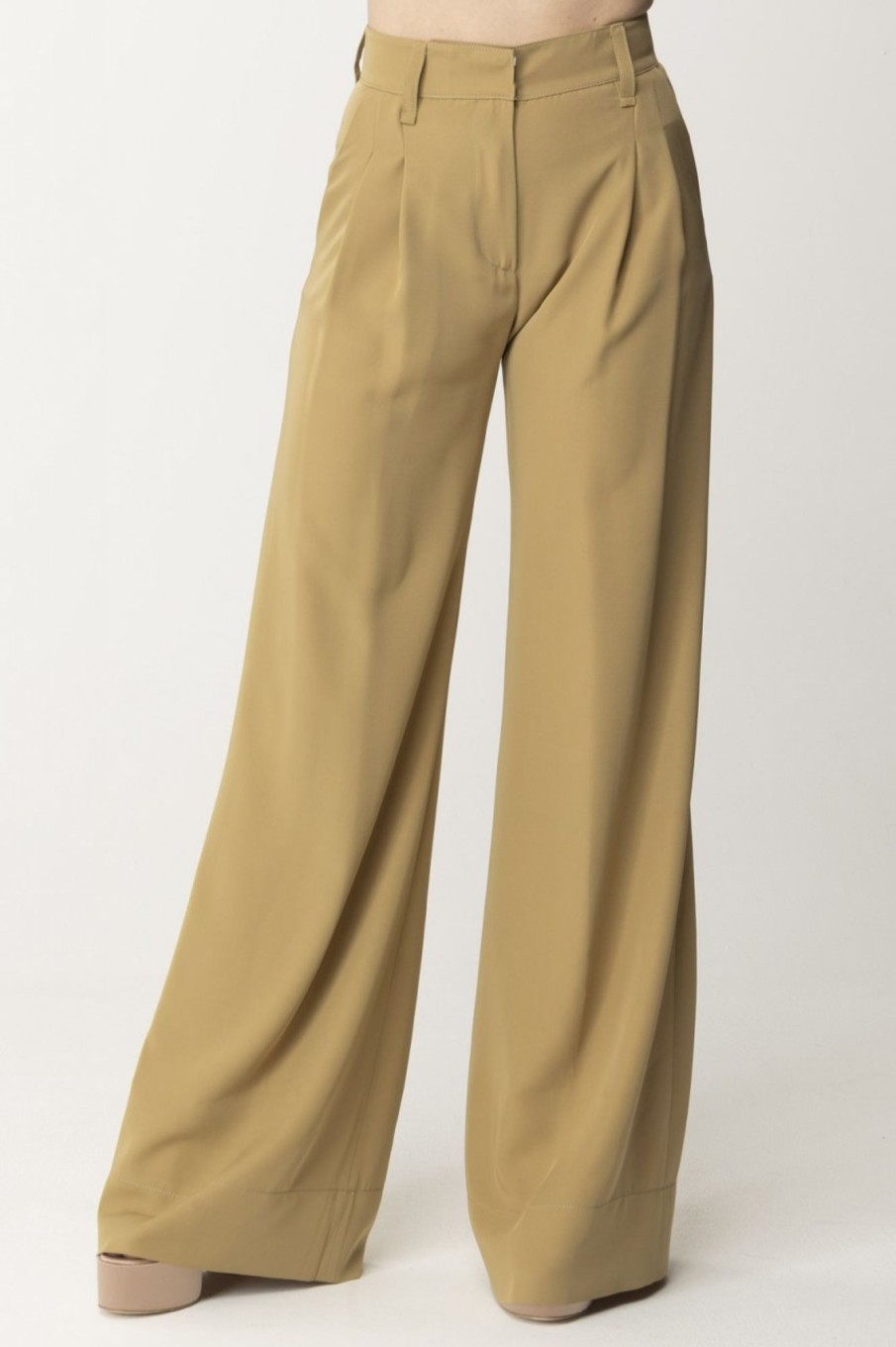 Aniye By Pantaloni Kelly Ampi Camel Best