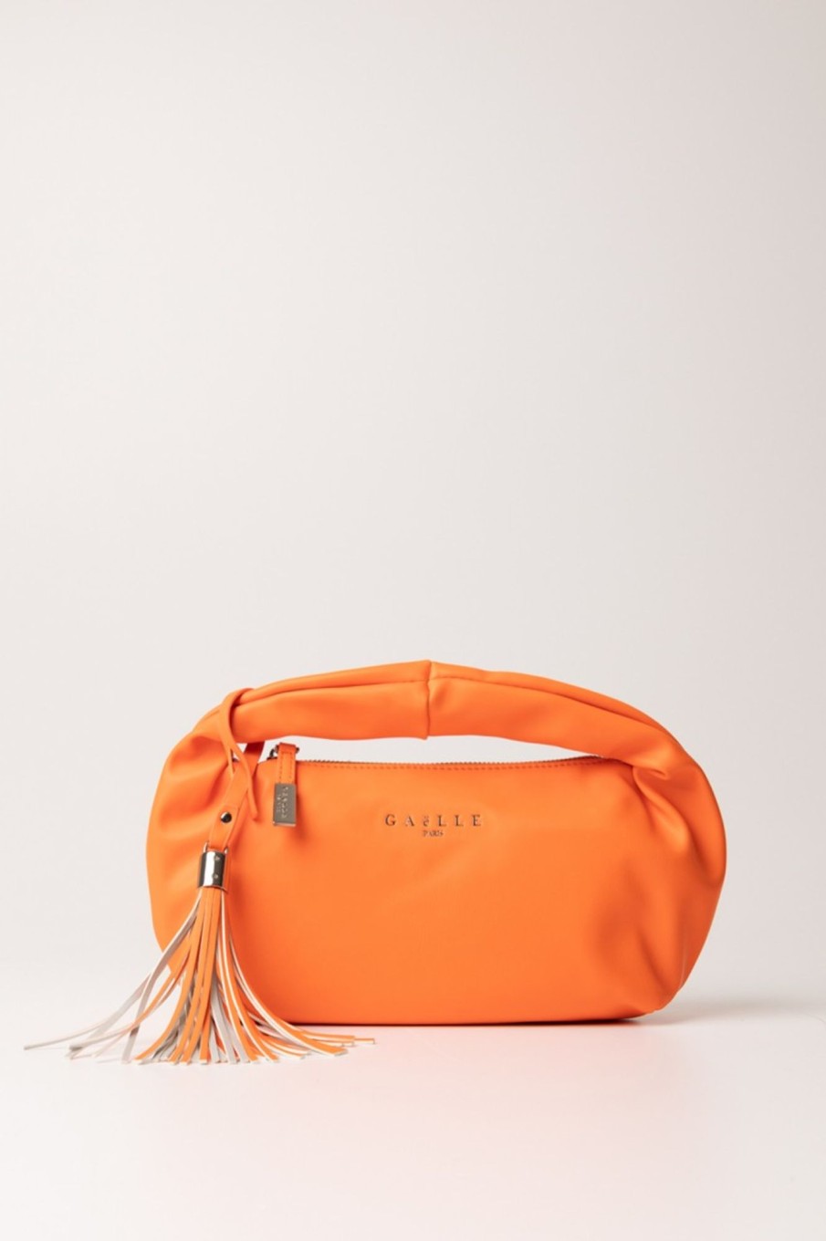 Gaelle Paris Borsa A Spalla Con Logo E Nappina Arancio Wholesale