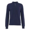 Polo Ralph Lauren Polo A Aniche Lunghe Con Ricao Logo Blu Scuro Wholesale