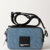 Karl Lagerfeld Camera Bag In Denim Bright Blue Marble Best