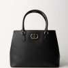 Twin-Set Borsa Tote Con Logo In Oro Nero Wholesale