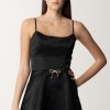 Elisabetta Franchi Minidress In Raso Nero Best