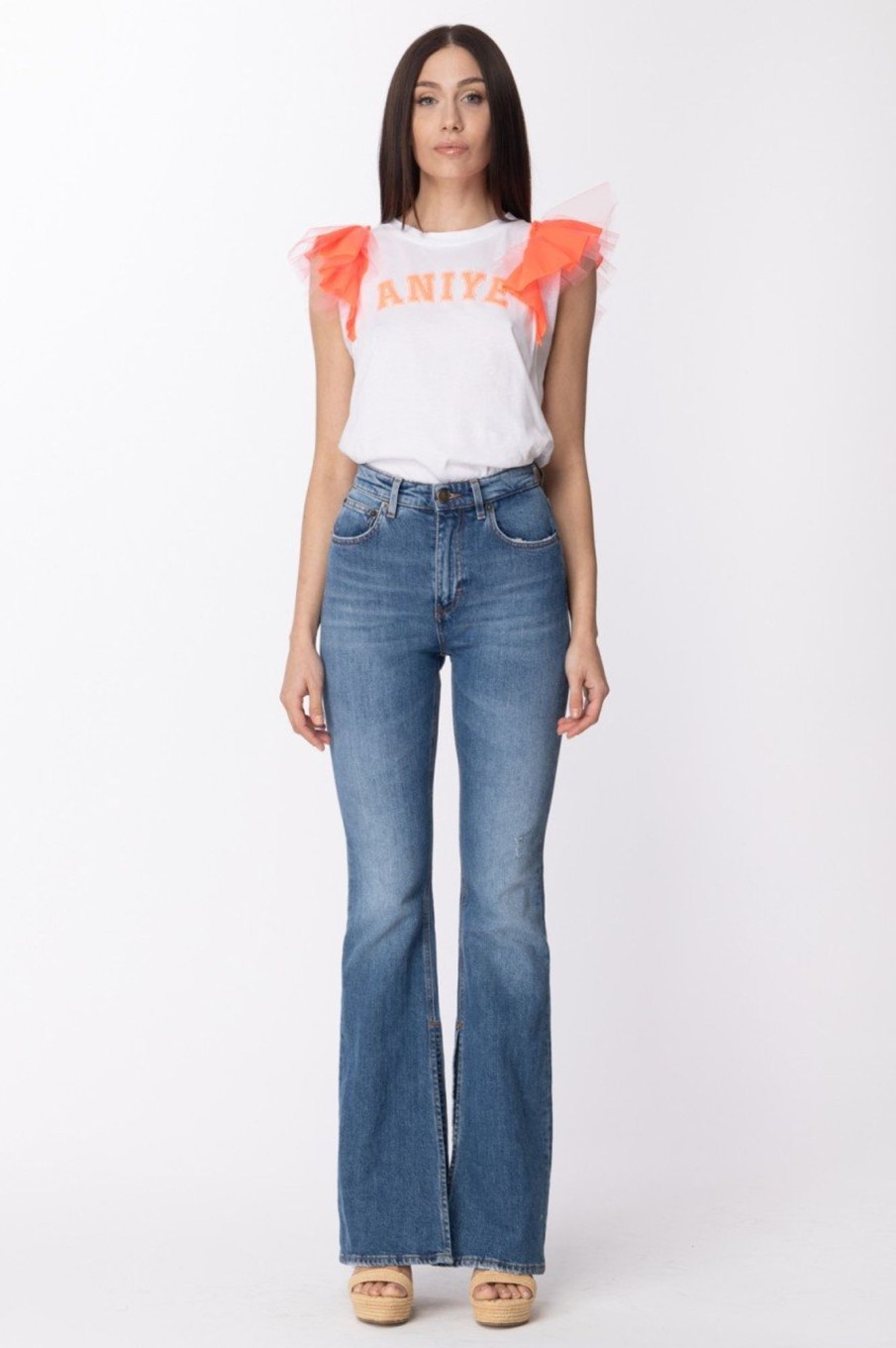 Aniye By Tshirt Wings Con Volant Coral Online